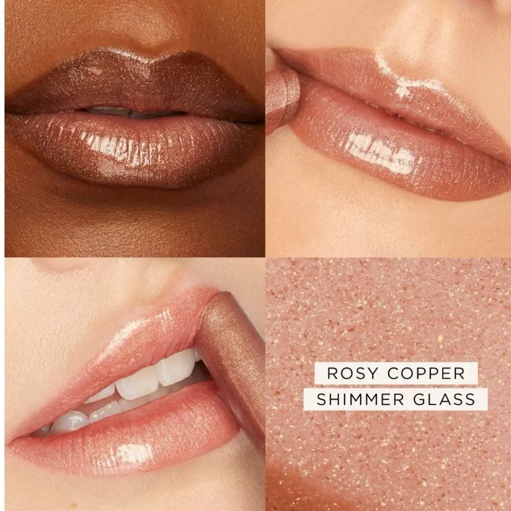 🌻 Tarte Rosy Copper Shimmer Glass Juicy Lip Plump New FullSz
